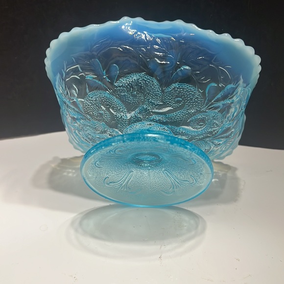 Antique Dugan Three Pattern Opalescent Dish - Picture 9 of 12